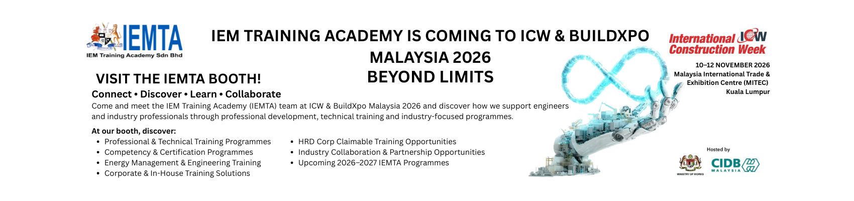ICW & BuildXpo Malaysia 2026 with CIDB Malaysia